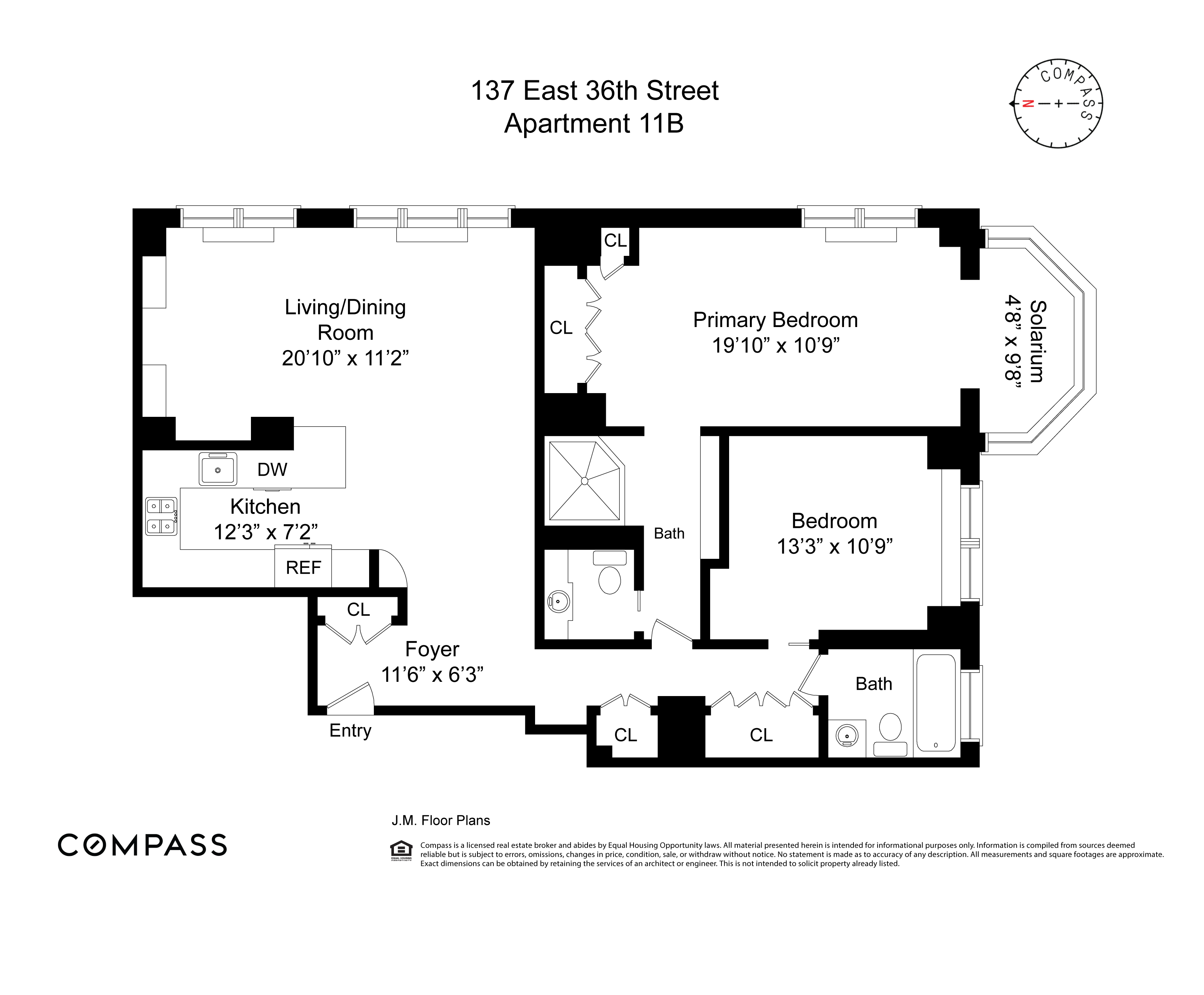Floorplan for 137 East 36th Street, 11B