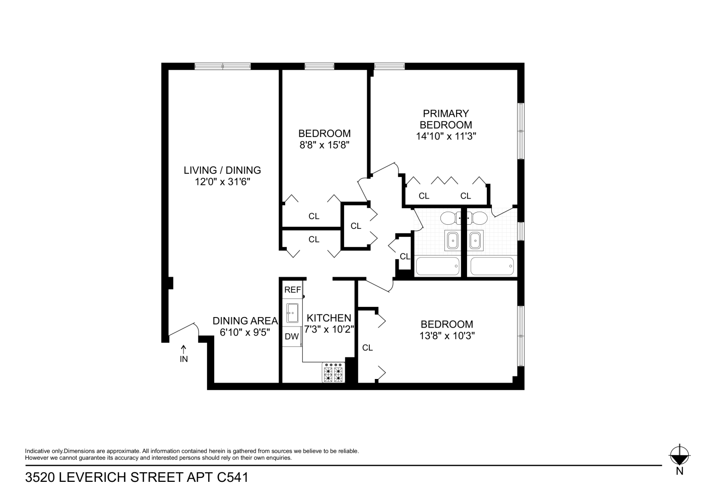 Floorplan for 35-20 Leverich Street