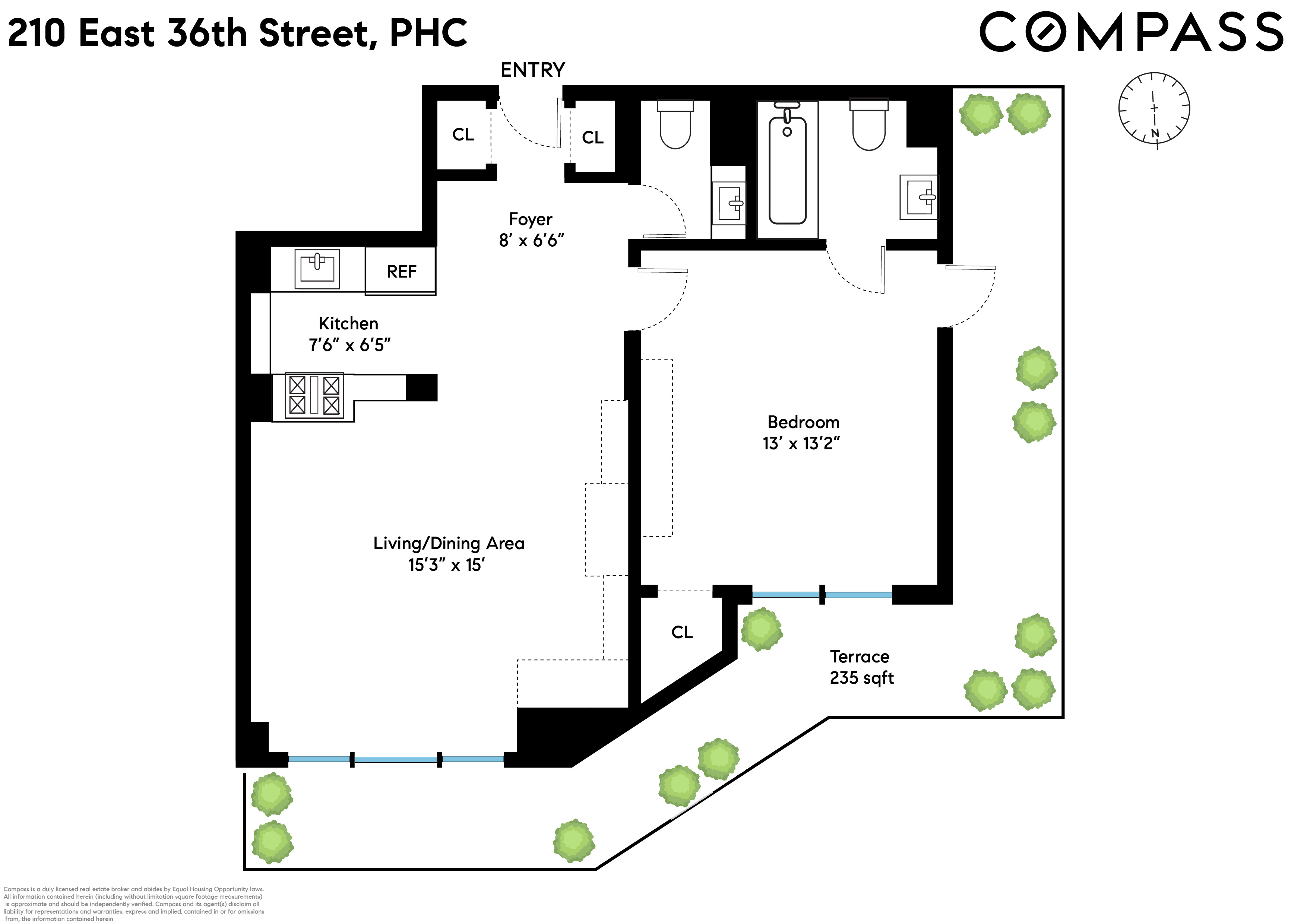 Floorplan for 210 East 36th Street, PHC