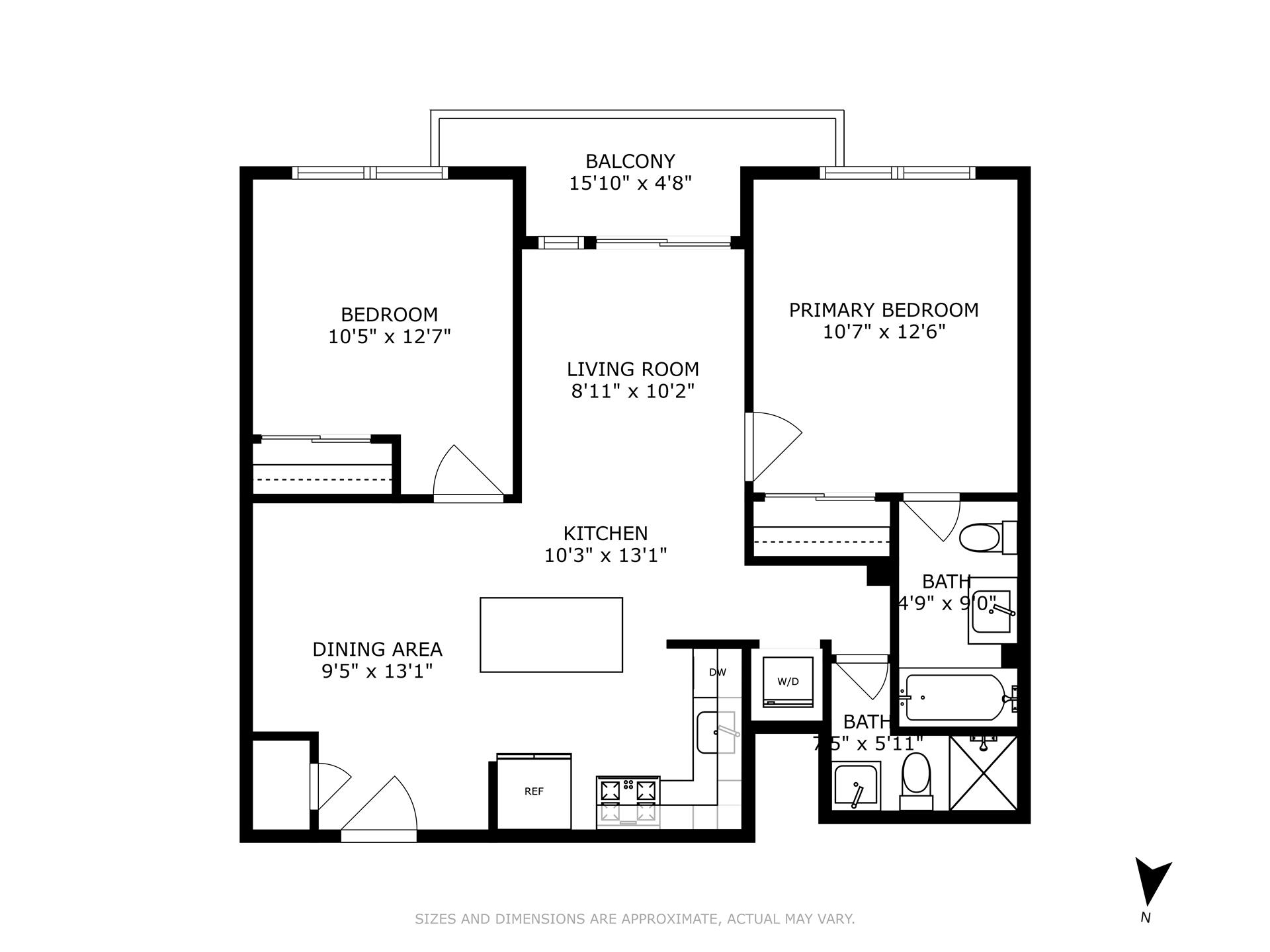 Floorplan for 2233 Caton Avenue, 5B