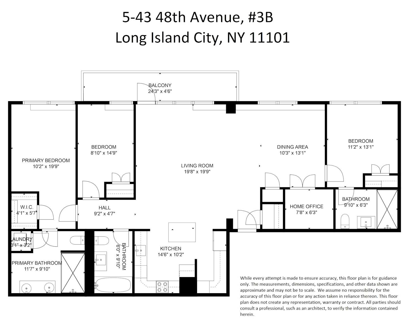Floorplan for 5-43 48th Ave