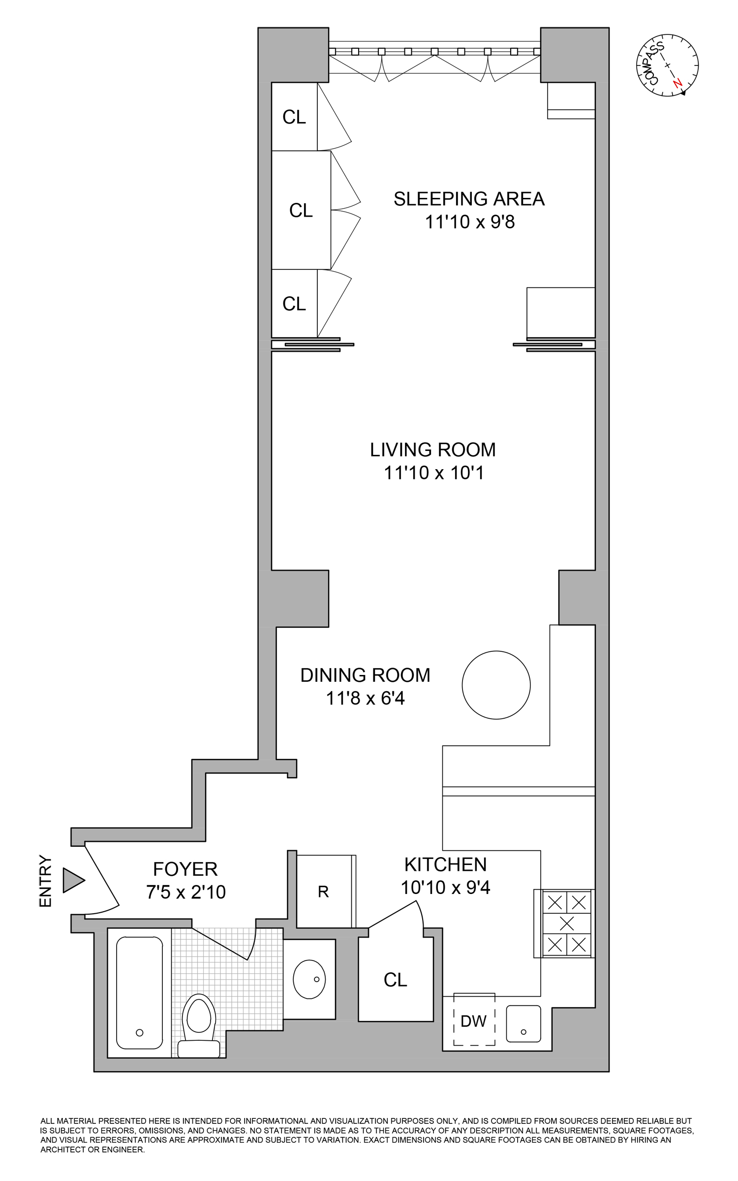 Floorplan for 320 East 42nd Street, 310