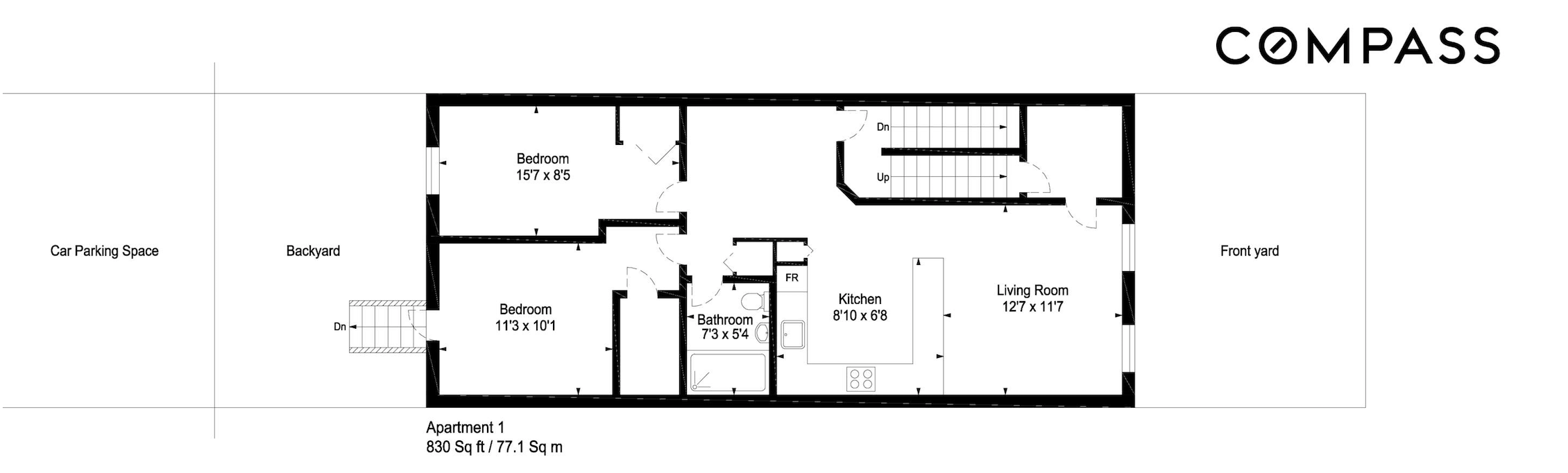 Floorplan for 195 South Portland Avenue, 1