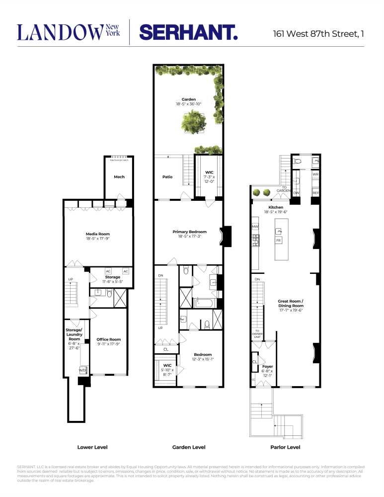 Floorplan for 161 West 87th Street