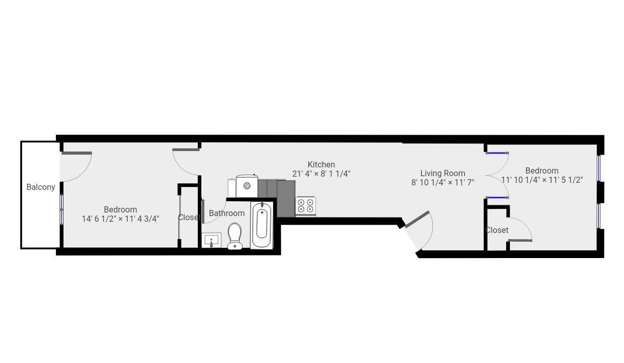 Floorplan for 379 Baltic Street, 2L