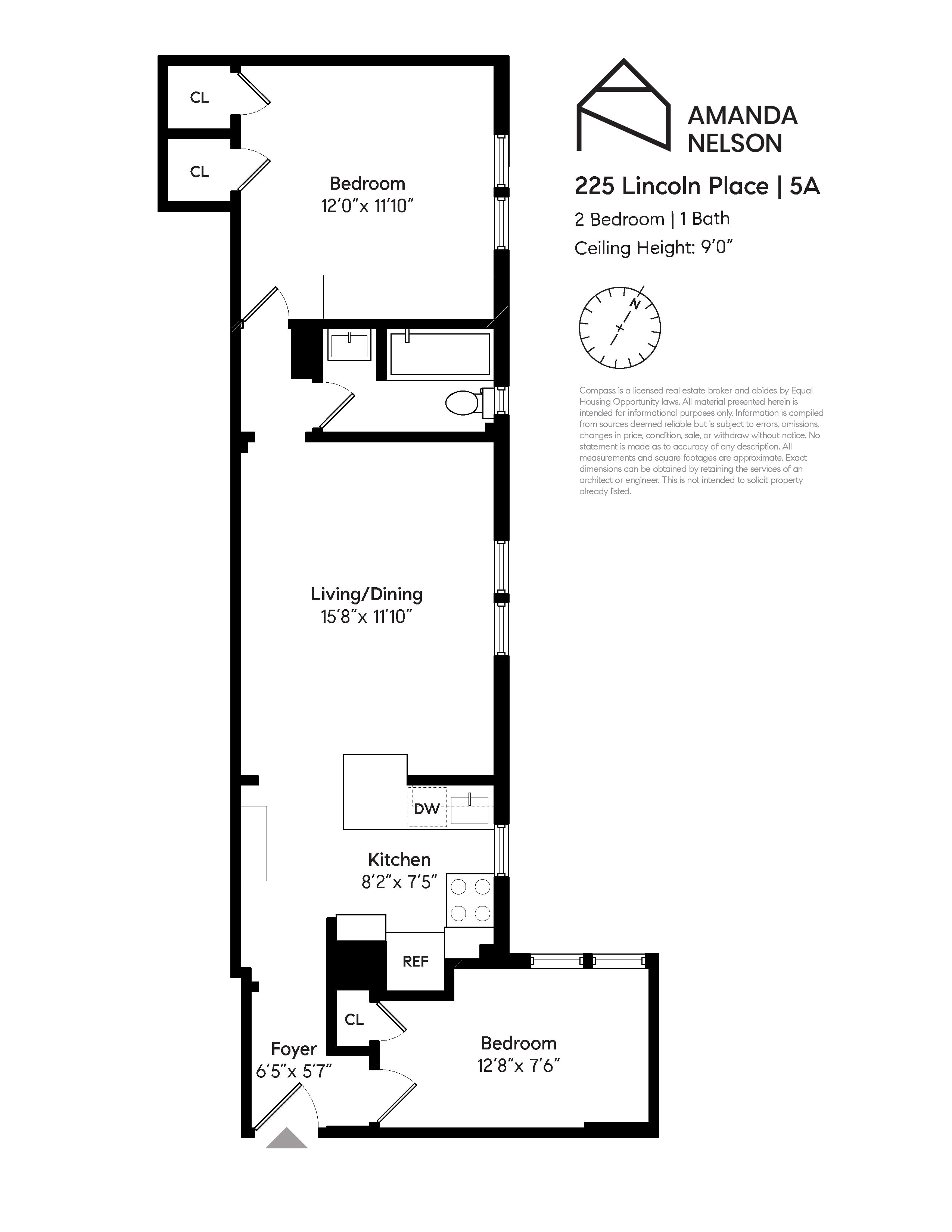 Floorplan for 225 Lincoln Place, 5A