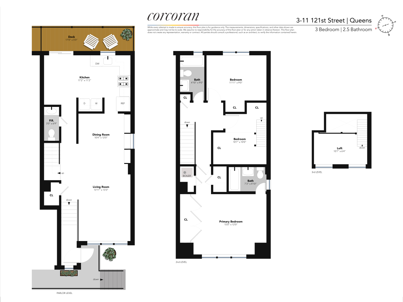Floorplan for 3-11 121st Street