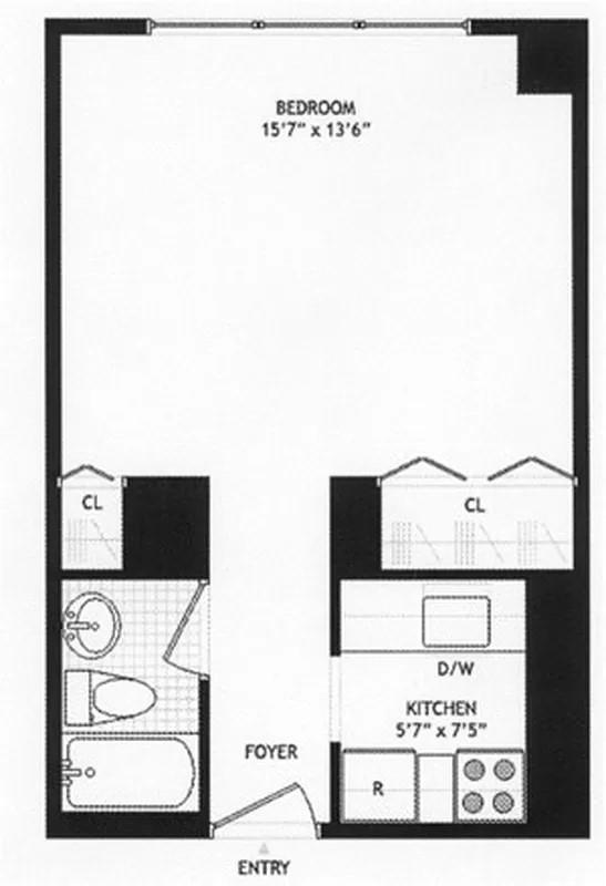Floorplan for 235 East 40th Street, 37-I