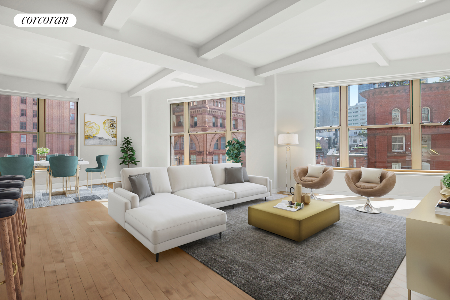 166 Duane Street 5A, Tribeca, Downtown, NYC - 3 Bedrooms  
3.5 Bathrooms  
5 Rooms - 
