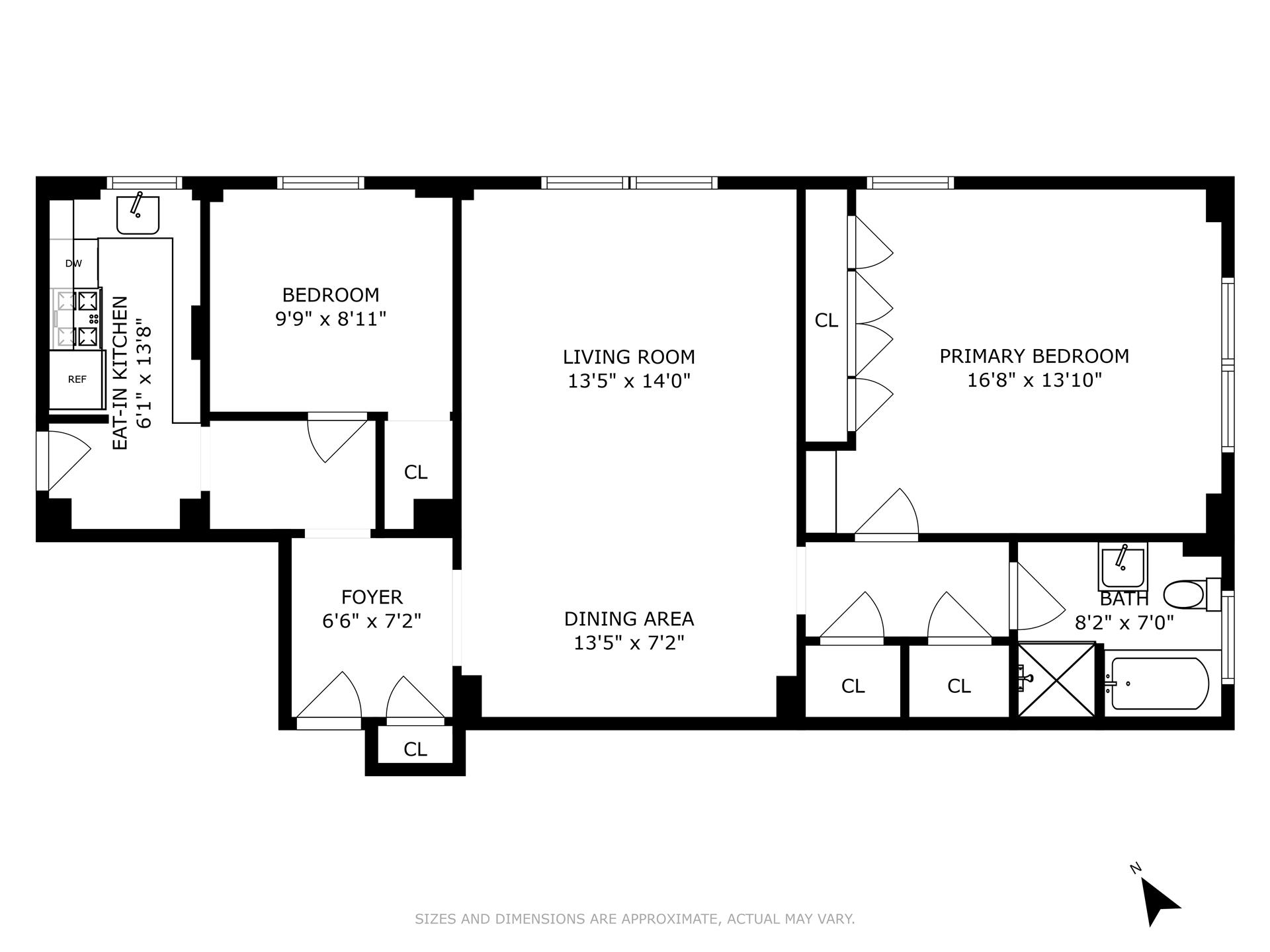 Floorplan for 677 West End Avenue, 5B