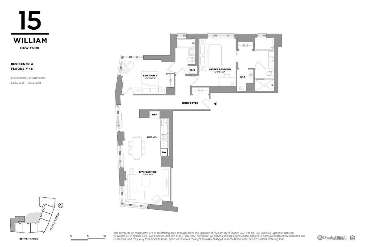 Floorplan for 15 William Street, 11A