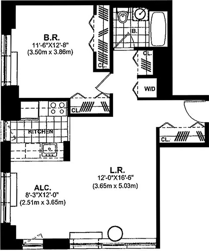 Floorplan for 217 East 96th Street, PHE