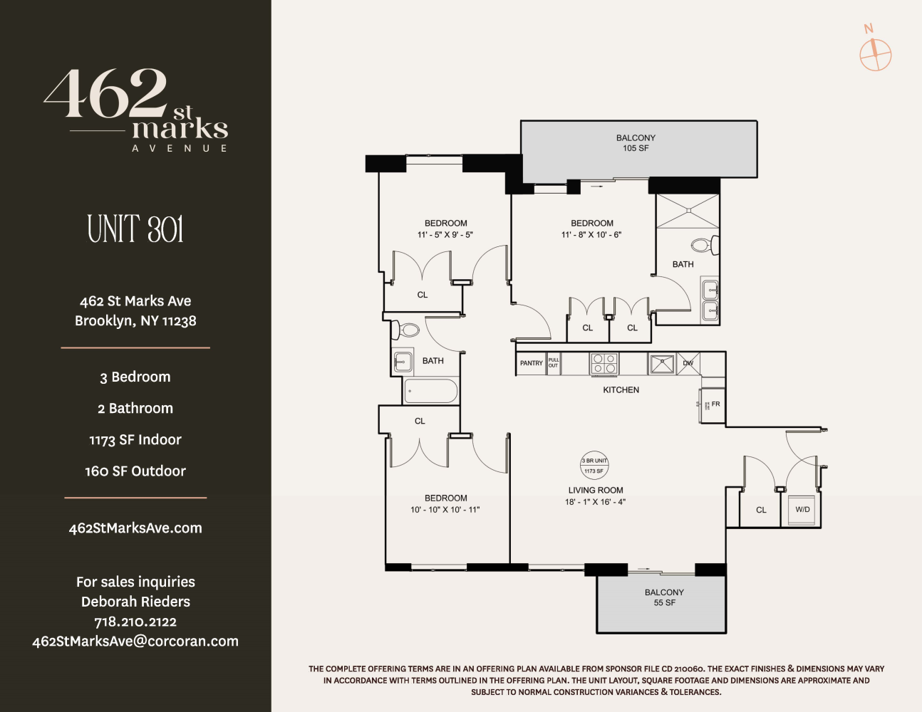 Floorplan for 462 St Marks Avenue, 301