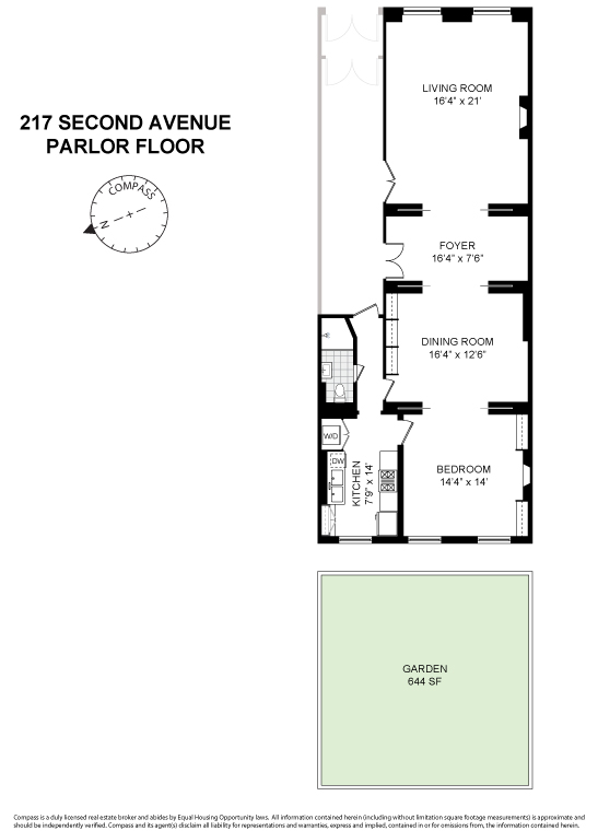 Floorplan for 217 2nd Avenue, P