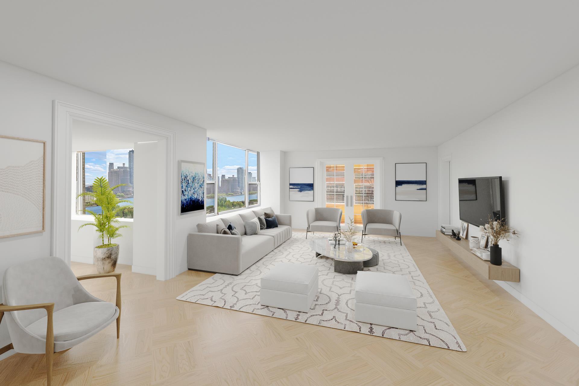 35 Sutton Place 21D, Sutton, Midtown East, NYC - 3 Bedrooms  
3.5 Bathrooms  
8 Rooms - 