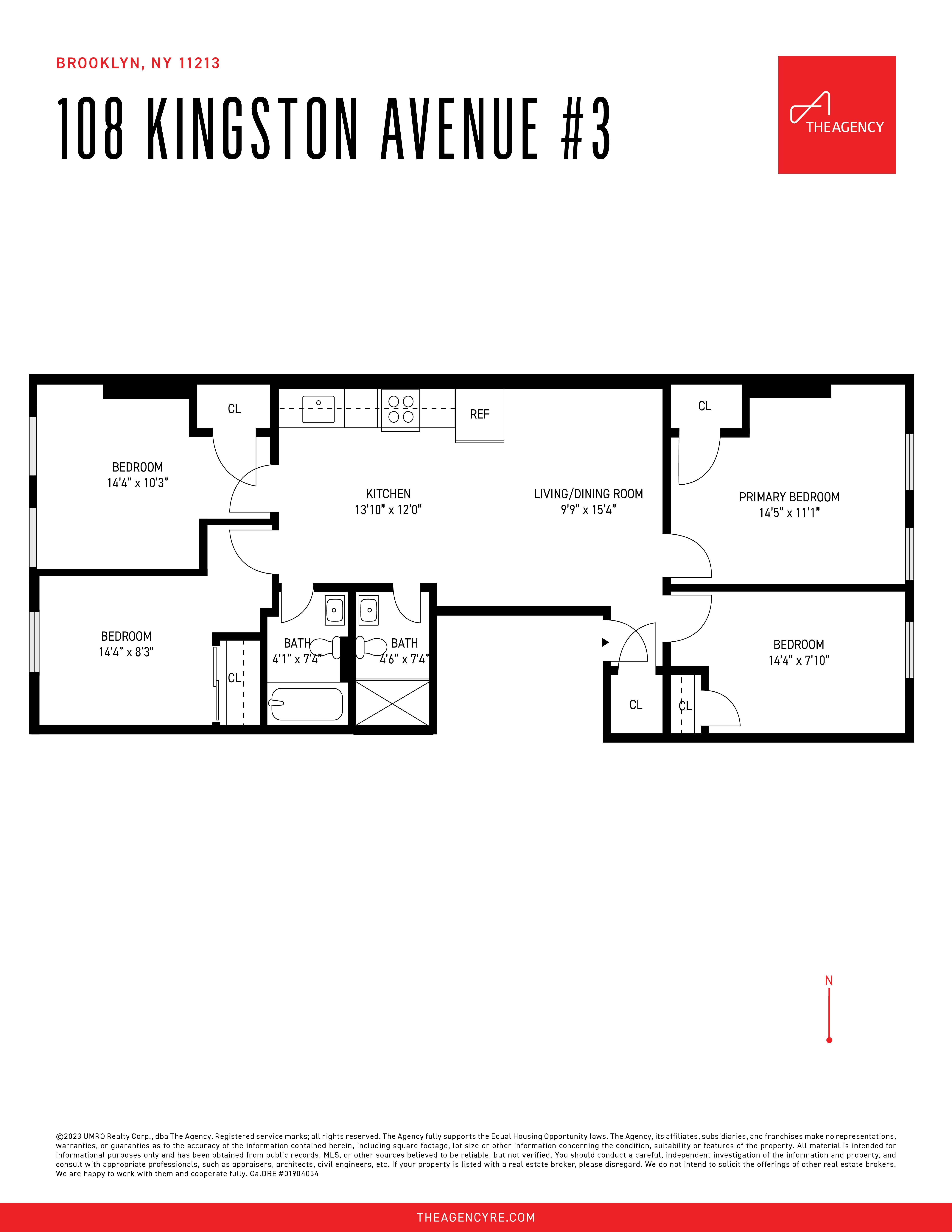Floorplan for 108 Kingston Avenue, 3