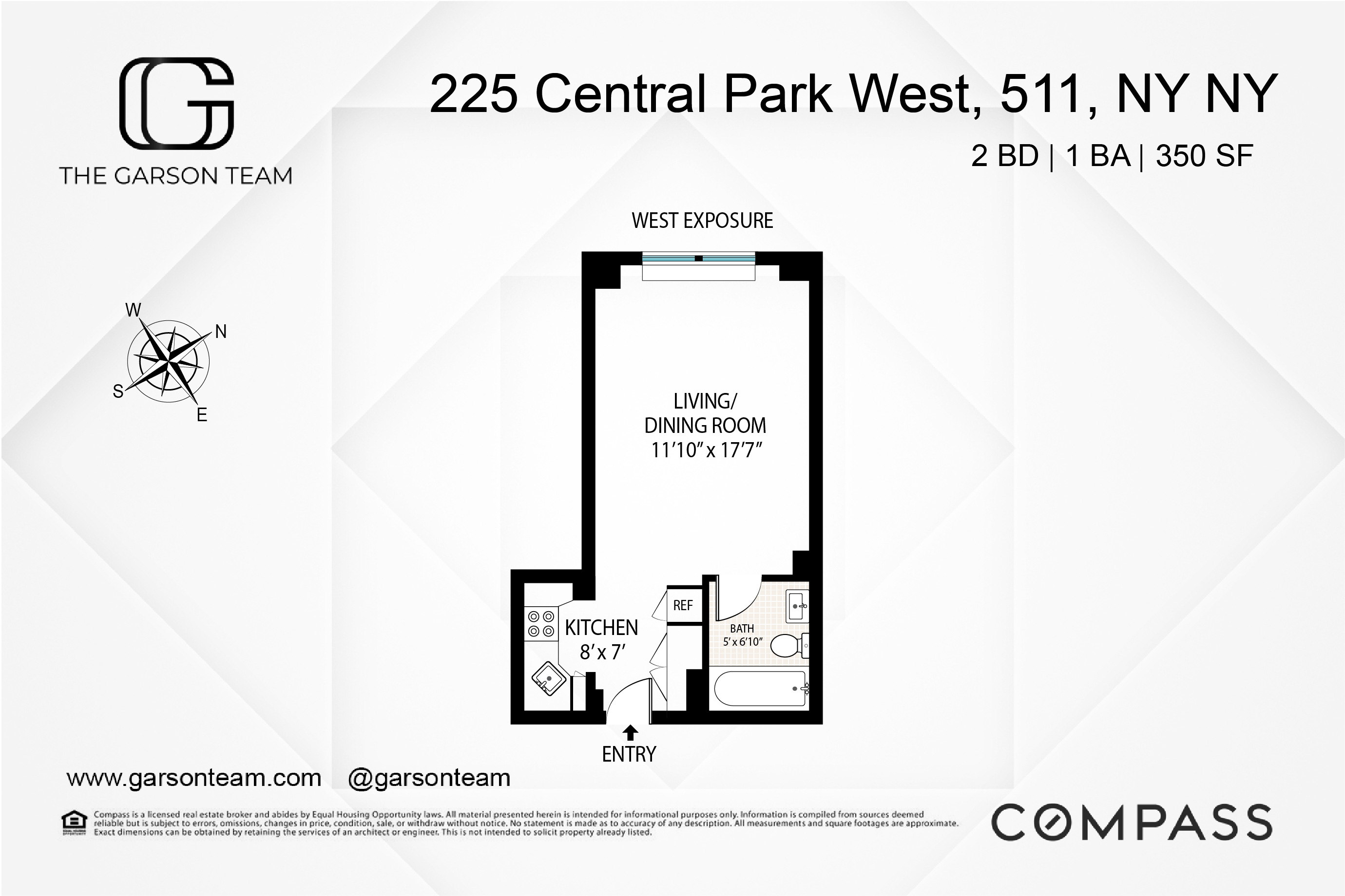 Floorplan for 225 Central Park, 511