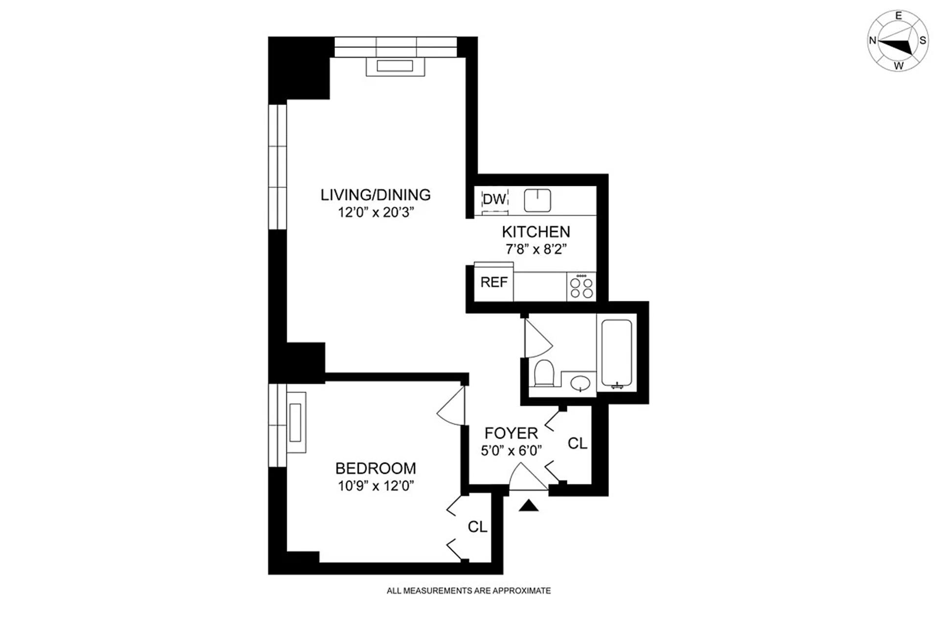 Floorplan for 199 Bowery, 8B