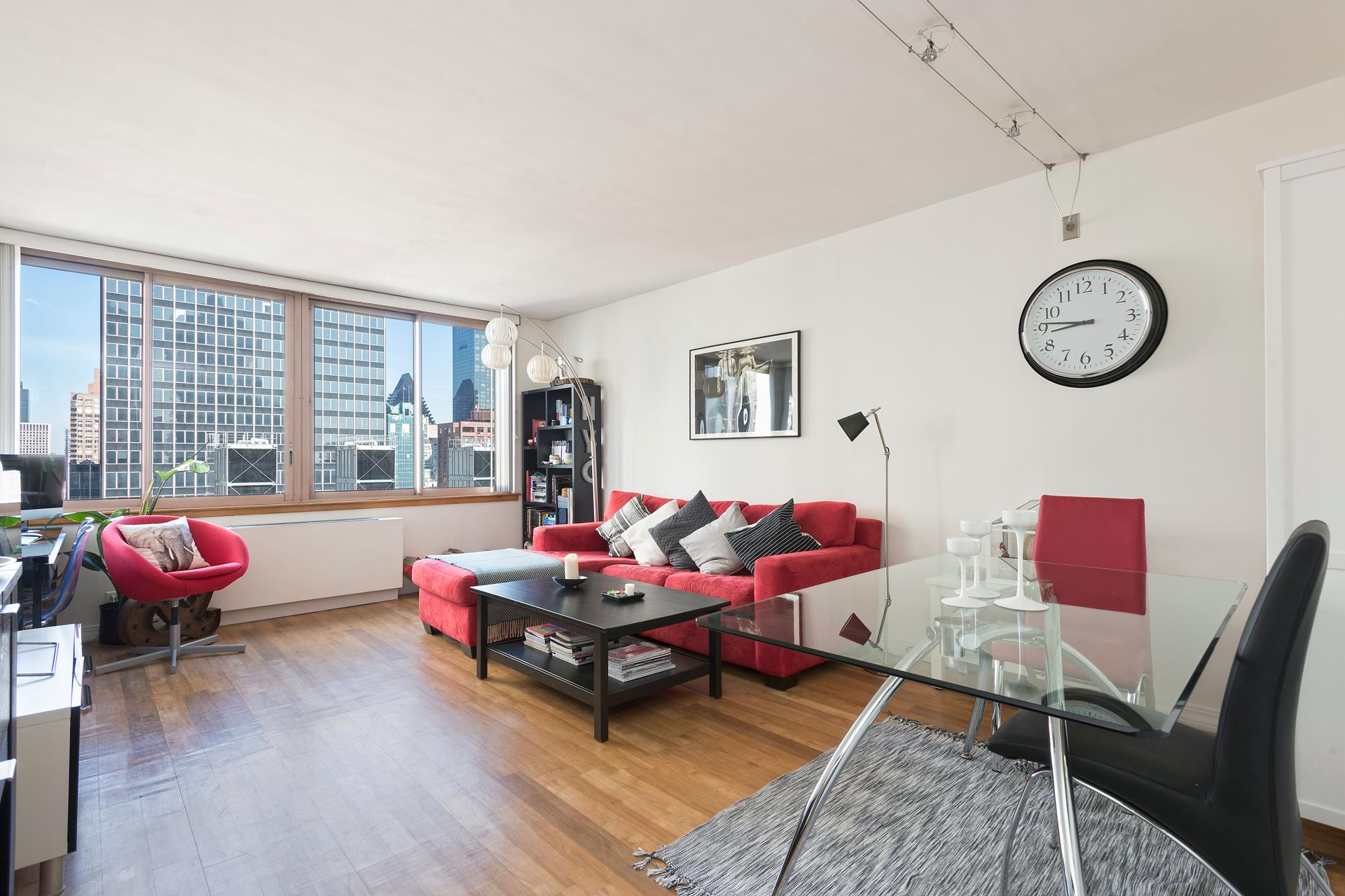 235 East 40th Street 29F, Murray Hill, Midtown East, NYC - 1 Bedrooms  
1 Bathrooms  
3 Rooms - 