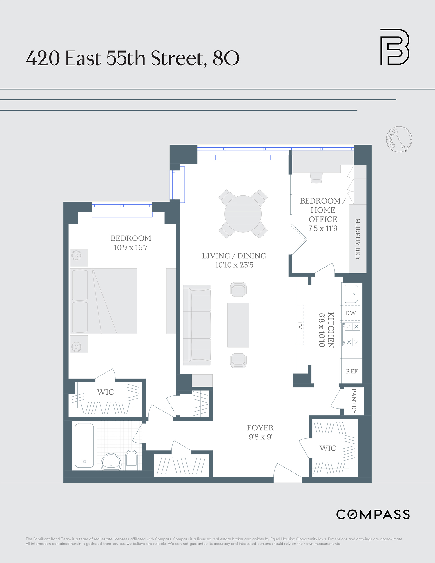 Floorplan for 420 East 55th Street, 8O