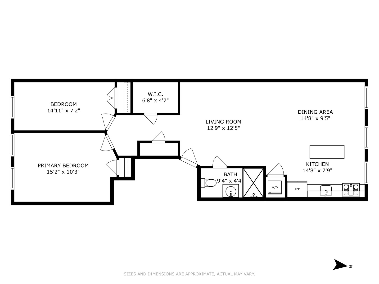 Floorplan for 1503 Ave U, 1