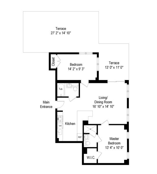 Floorplan for 53 Boerum Place, 10F