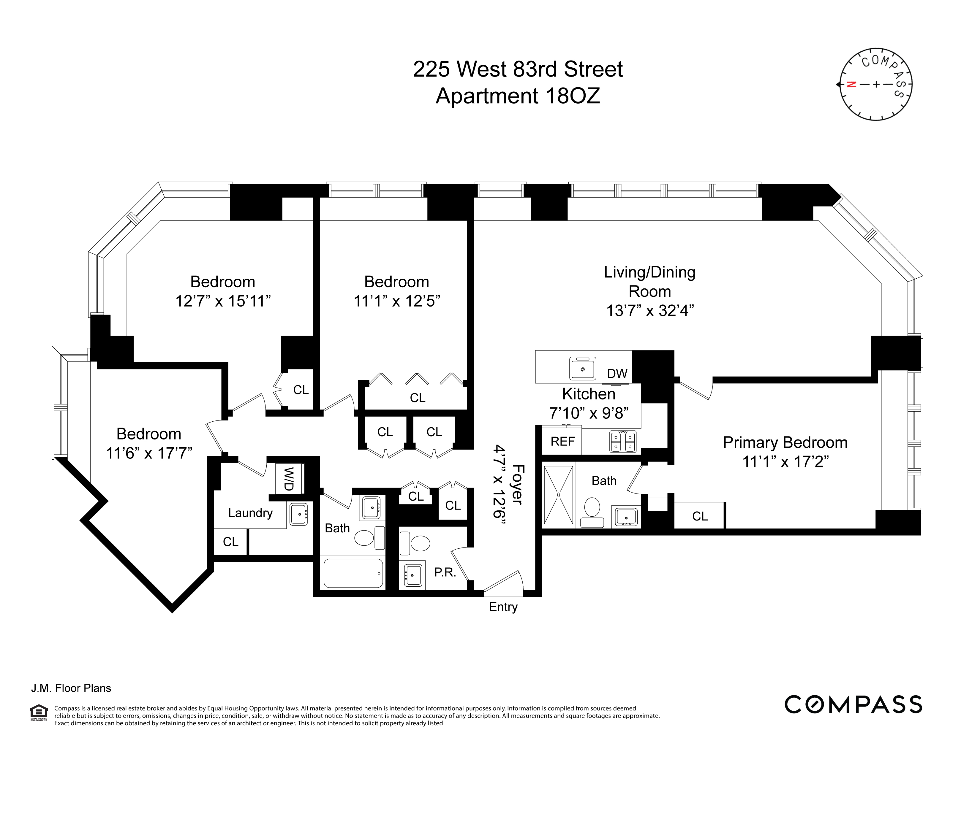 Floorplan for 225 West 83rd Street, 18OZ