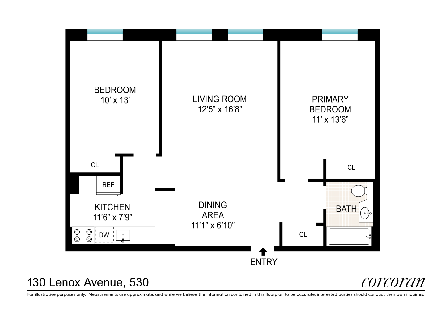Floorplan for 130 Lenox Avenue, 530