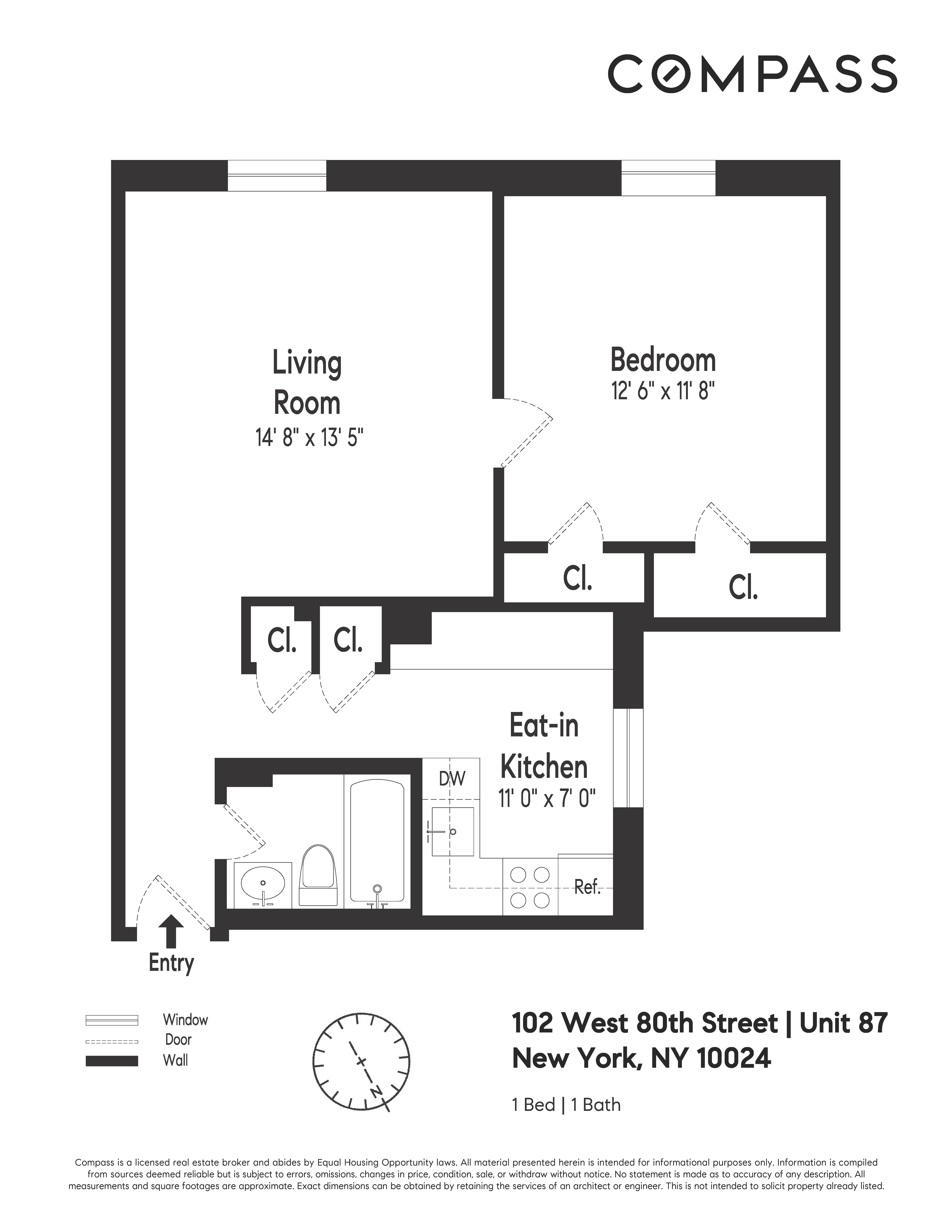 Floorplan for 102 West 80th Street, 87