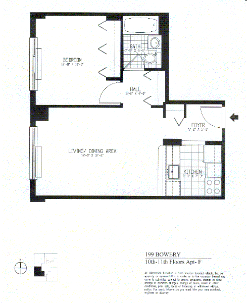 Floorplan for 199 Bowery, 11F