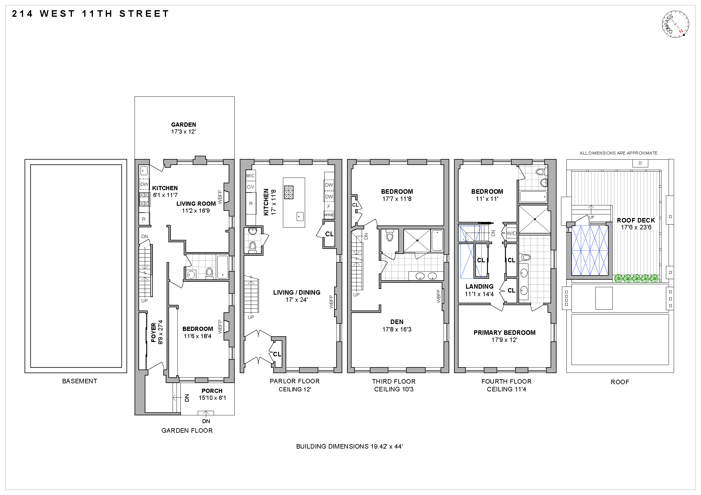 Floorplan for 214 West 11th Street