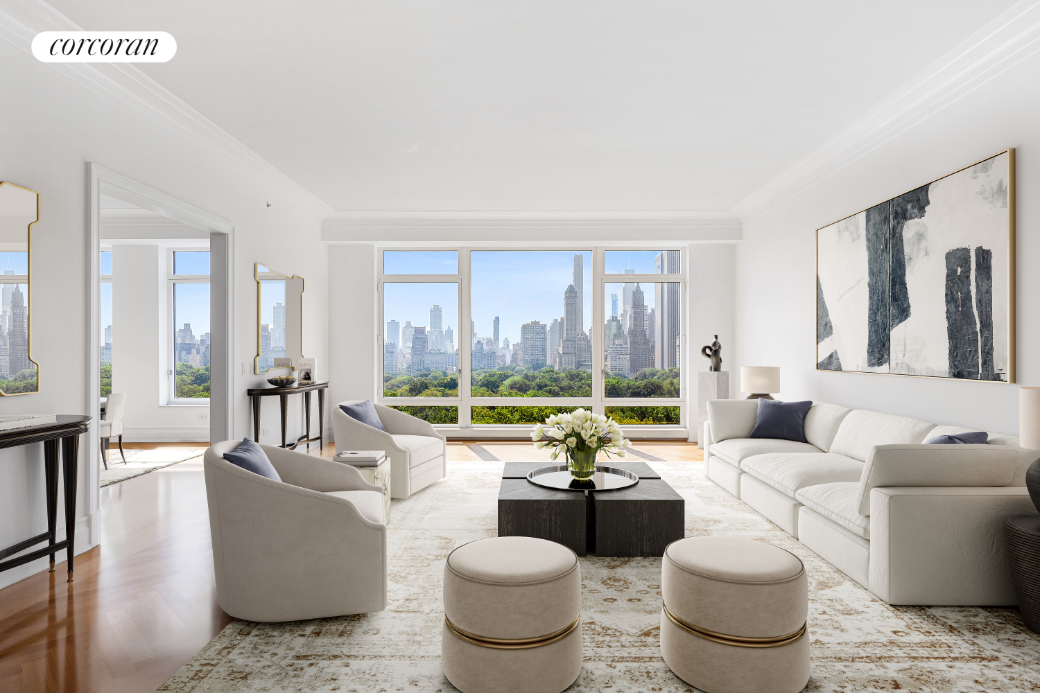15 Central Park 14B, Lincoln Sq, Upper West Side, NYC - 4 Bedrooms  
3.5 Bathrooms  
8 Rooms - 