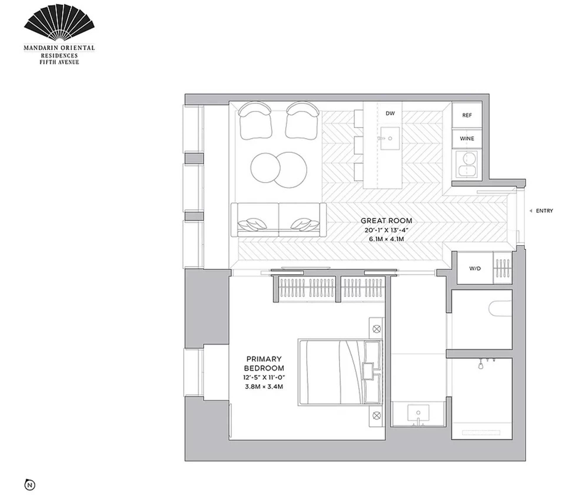 Floorplan for 685 5th Avenue, 6B