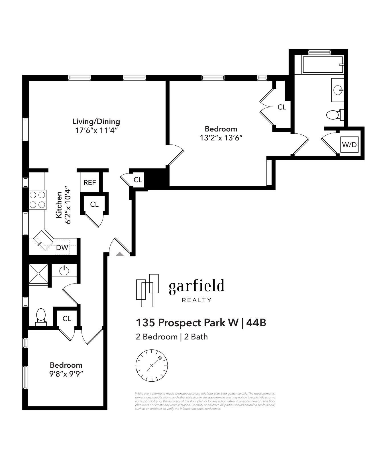 Floorplan for 135 Prospect Park, 44-B