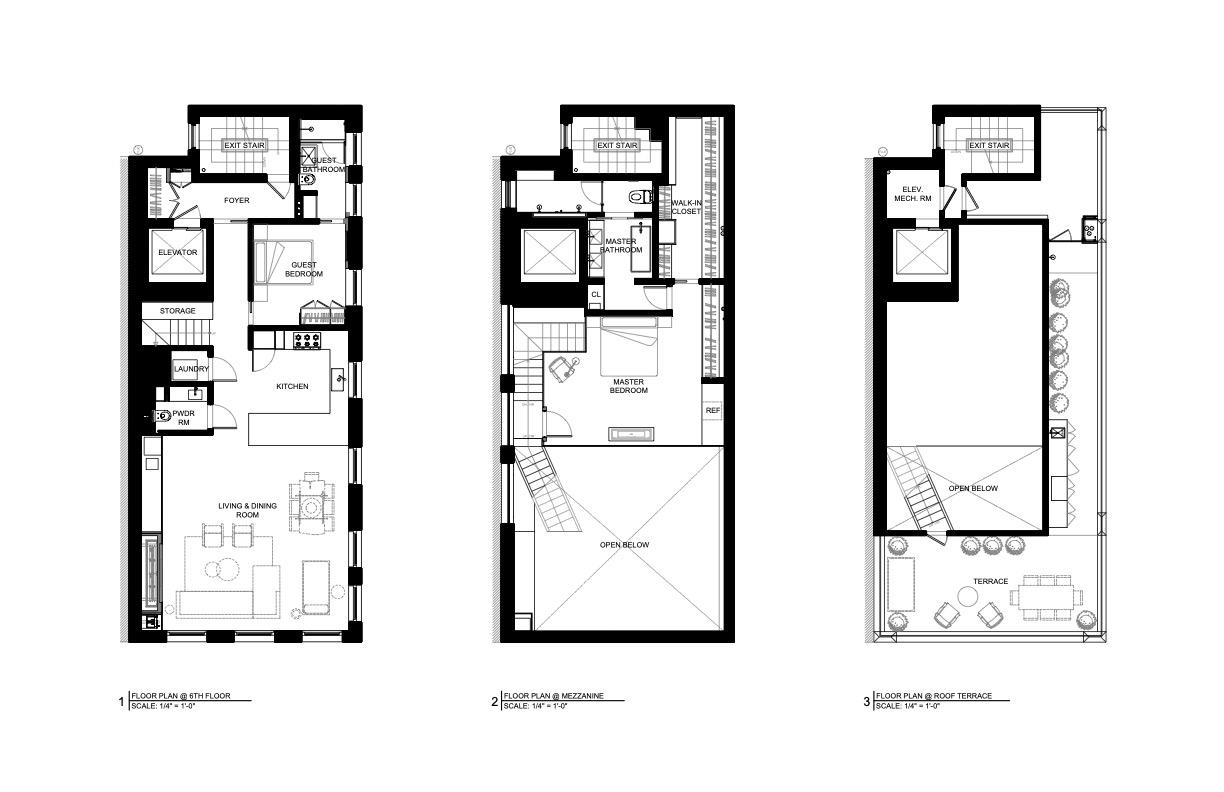 Floorplan for 131 Watts Street, PH