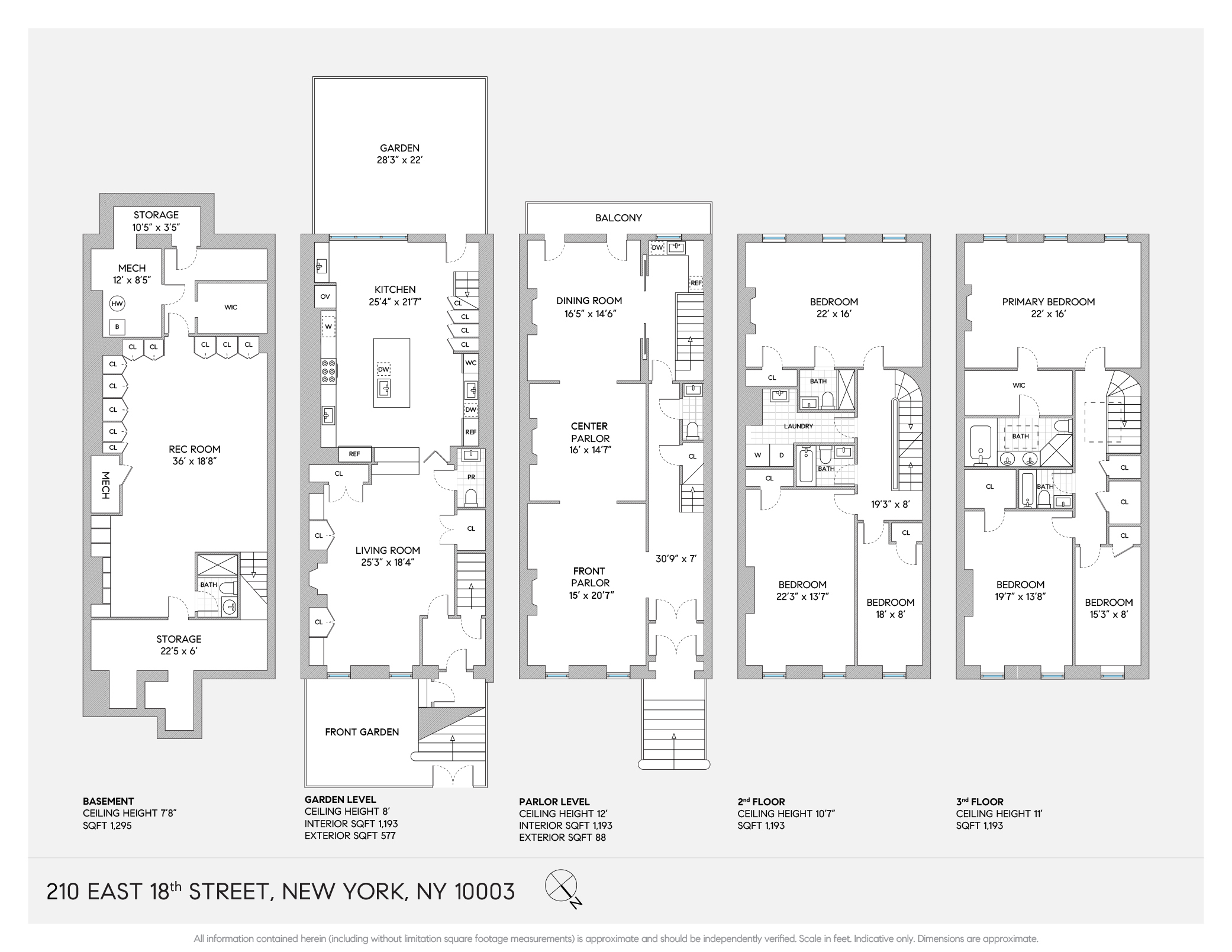 Floorplan for 210 East 18th Street
