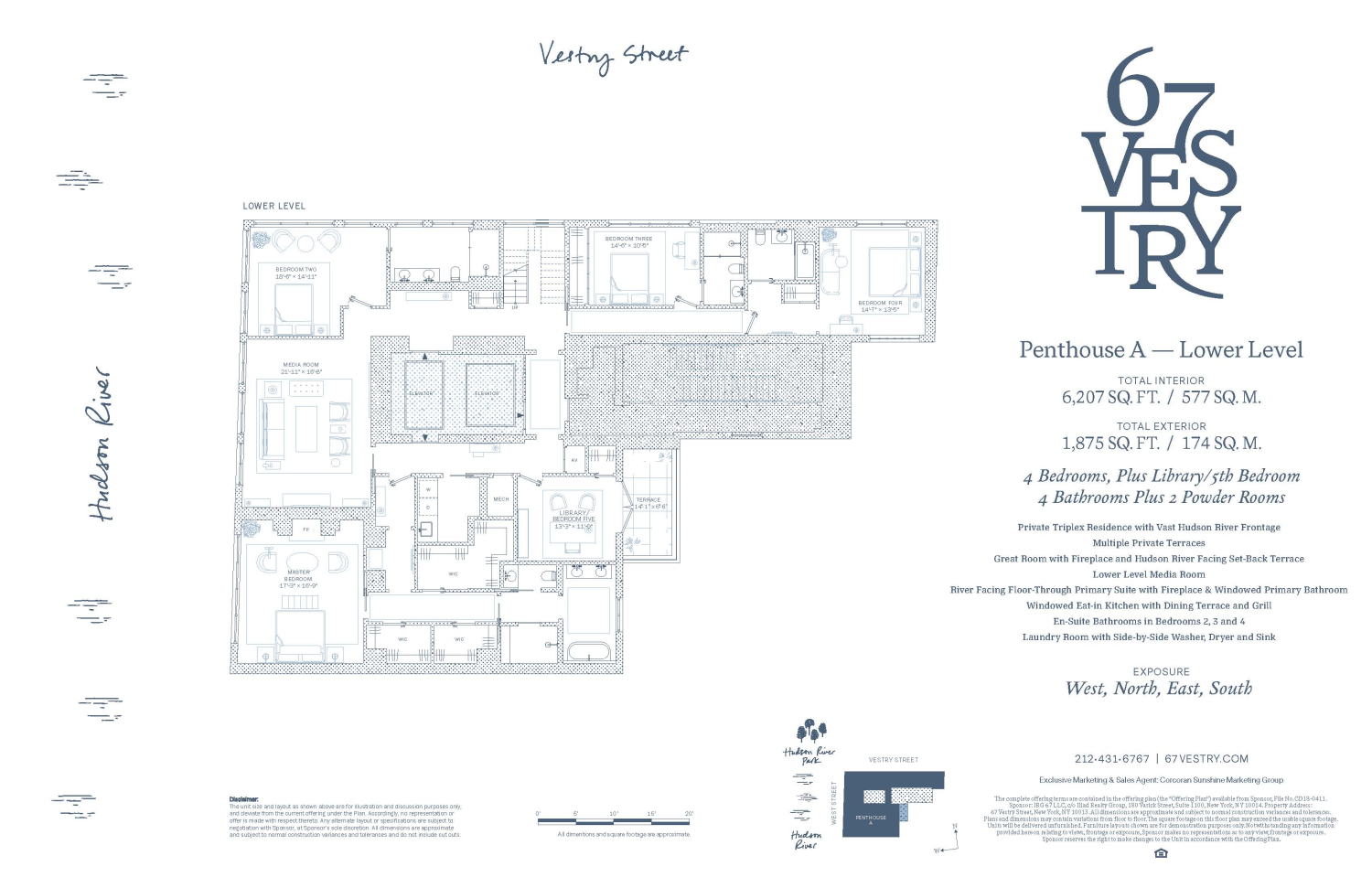 Floorplan for 67 Vestry Street, PH