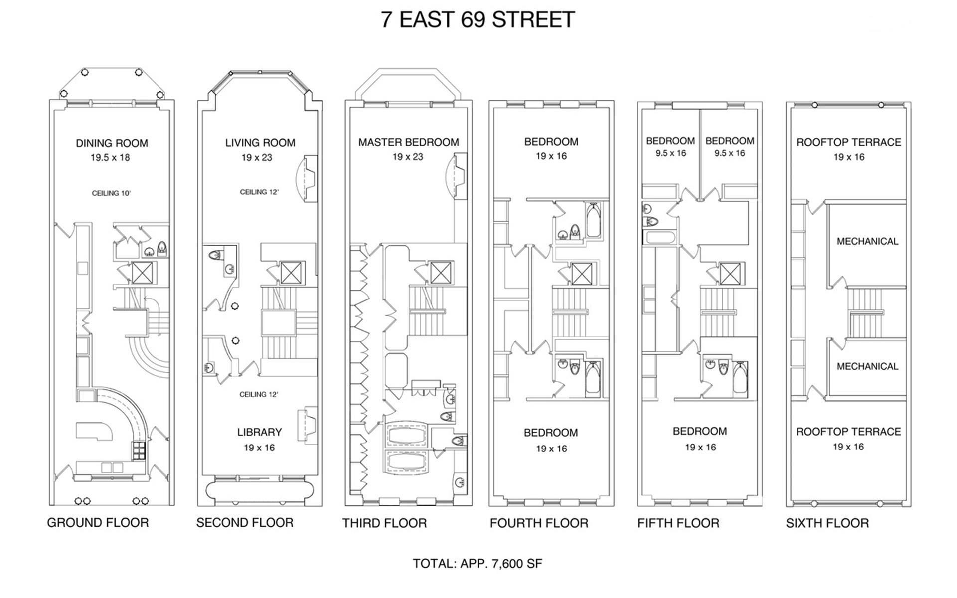 Floorplan for 7 East 69th Street