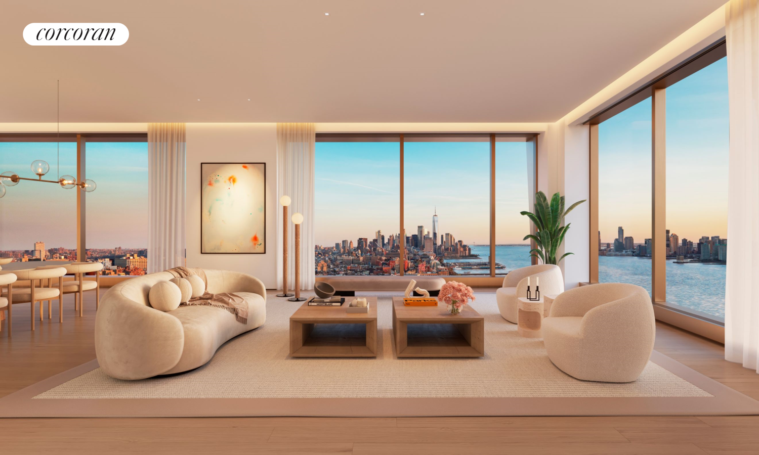 500 West 18th Street West 23D, Chelsea, Downtown, NYC - 4 Bedrooms  
4.5 Bathrooms  
6 Rooms - 