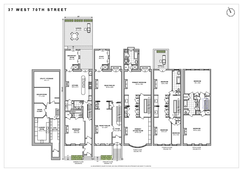 Floorplan for 37 West 70th Street