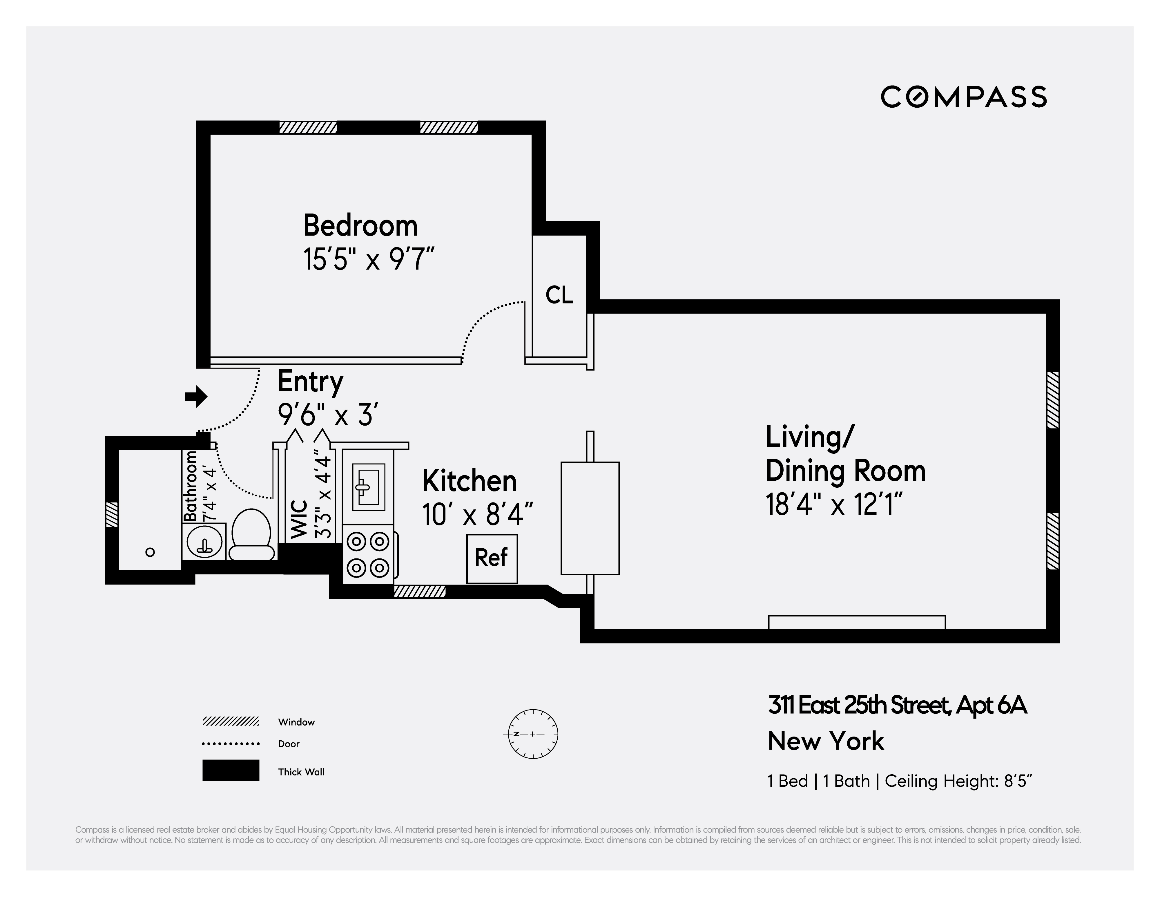 311 E 25th Street, New York, NY 10010, 1 Bedroom Bedrooms, 3 Rooms Rooms,1 BathroomBathrooms,Residential,For Sale,25th,COMP-1582754869101675961