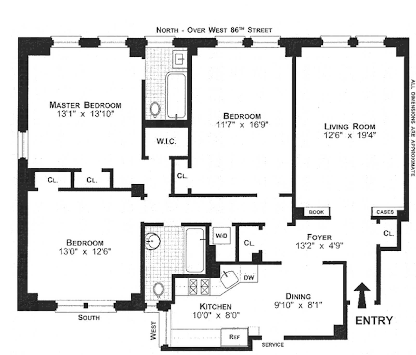 208 W 119TH Street, New York, NY 10026, 1 Bedroom Bedrooms, 3 Rooms Rooms,1 BathroomBathrooms,Residential,For Sale,GARDEN COURT HDFC,119TH,RPLU-63223023626