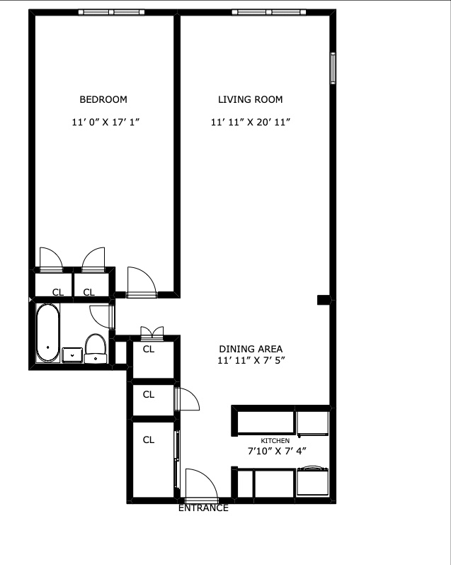 599 E 7th Street, New York, NY 11218, 1 Bedroom Bedrooms, 3 Rooms Rooms,1 BathroomBathrooms,Residential,For Sale,7th,RLMX-100088