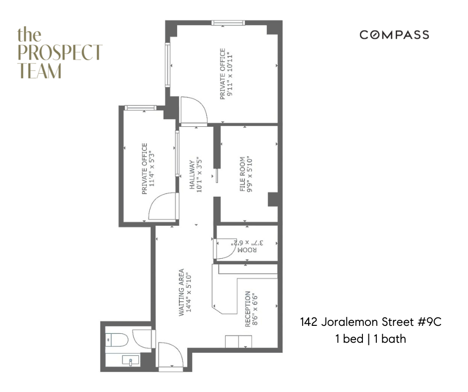 142 Joralemon Street, New York, NY 11201, 1 Bedroom Bedrooms, 4 Rooms Rooms,1 BathroomBathrooms,Residential,For Sale,Joralemon,COMP-1586435749776439601