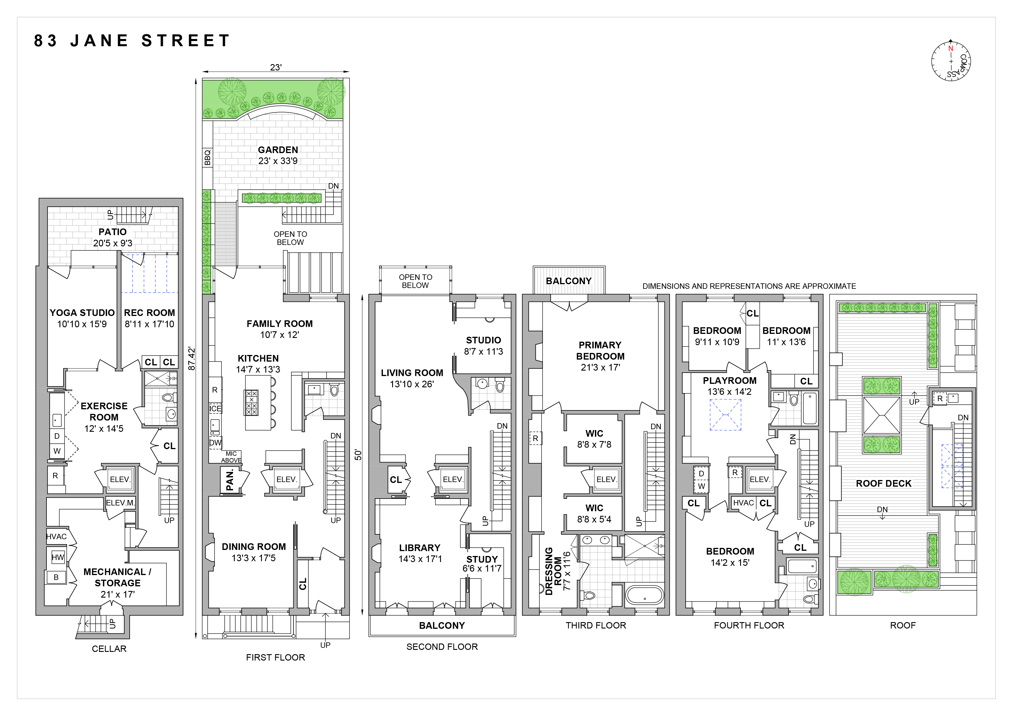 Floorplan for 83 Jane Street