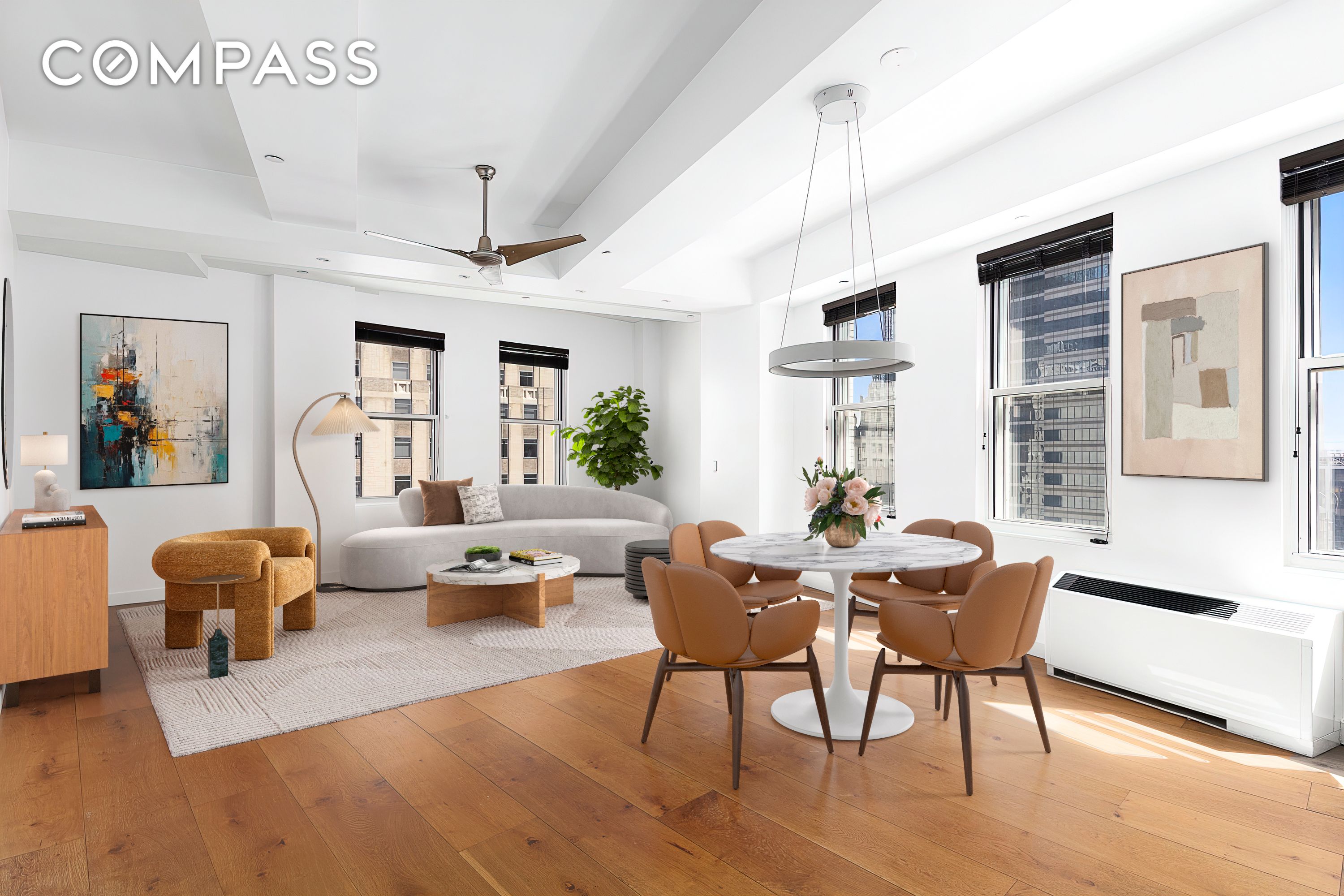 15 Broad Street 3200, Financial District, Downtown, NYC - 2 Bedrooms  
2 Bathrooms  
4 Rooms - 