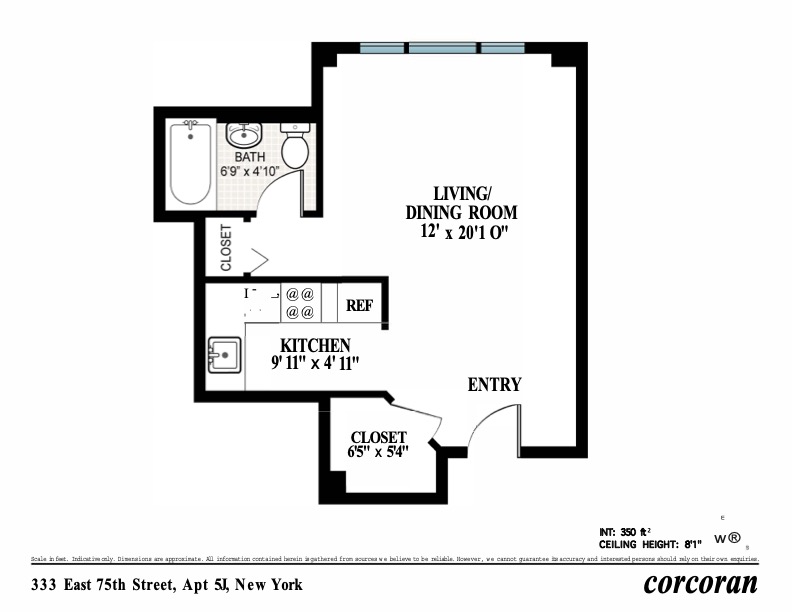 333 E 75TH Street, New York, NY 10021, 2 Rooms Rooms,1 BathroomBathrooms,Residential,For Sale,THE EASTBROOK,75TH,RPLU-33423047964