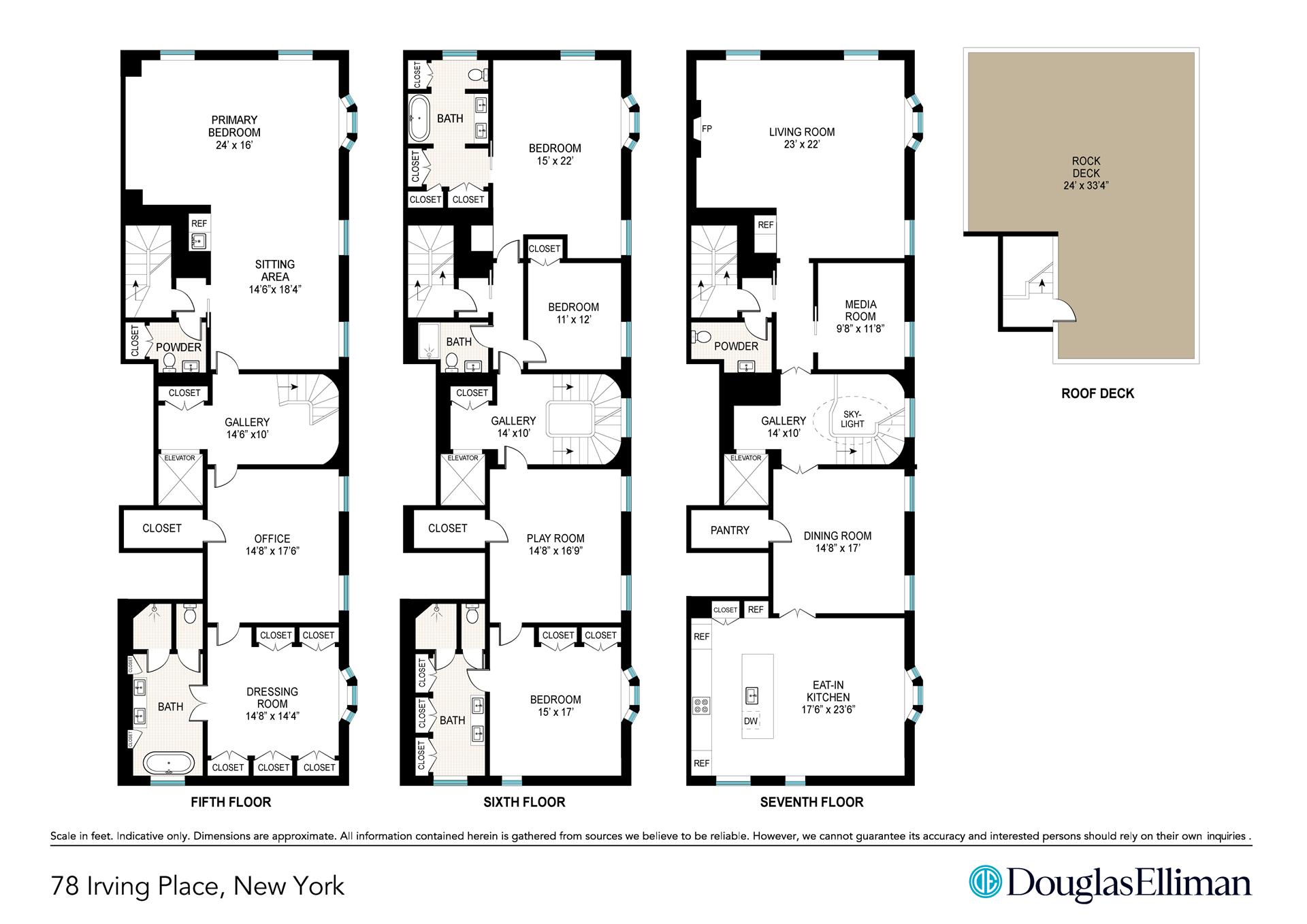 Floorplan for 78 Irving Place, PH