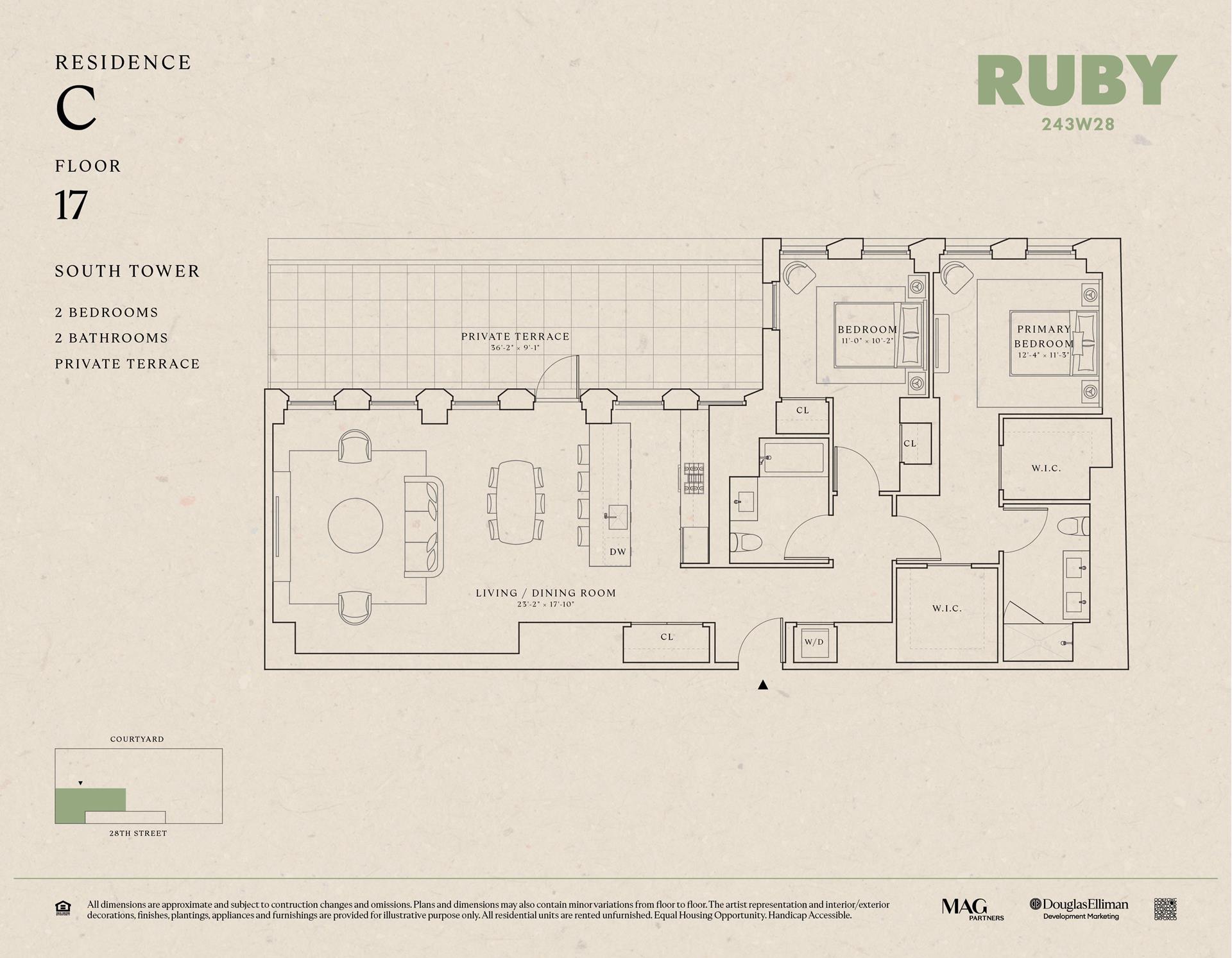 Floorplan for 243 West 28th Street, 17CS