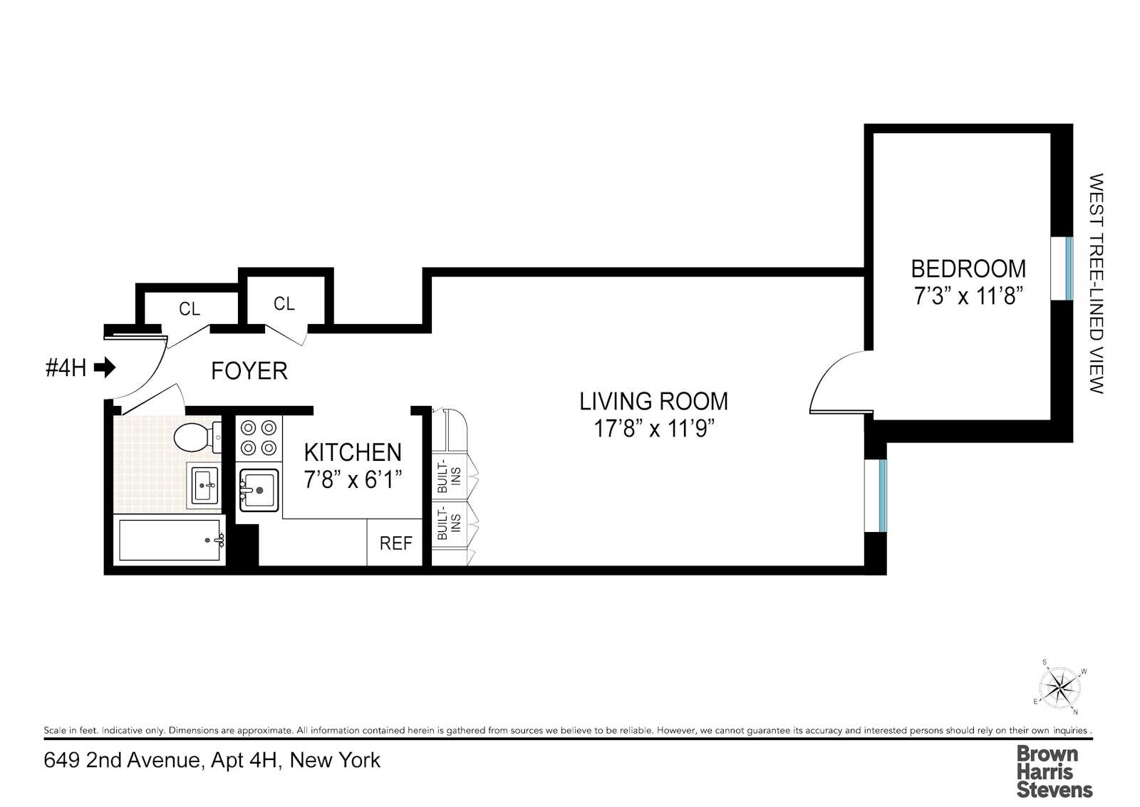 649 2ND Avenue, New York, NY 10016, 1 Bedroom Bedrooms, 3 Rooms Rooms,1 BathroomBathrooms,Residential,For Sale,BUCKINGHAM, THE,2ND,RPLU-63223066157